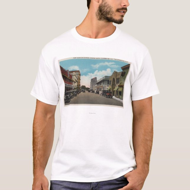 Clearwater, Florida - South View of Ft. Harrison T-Shirt (Front)