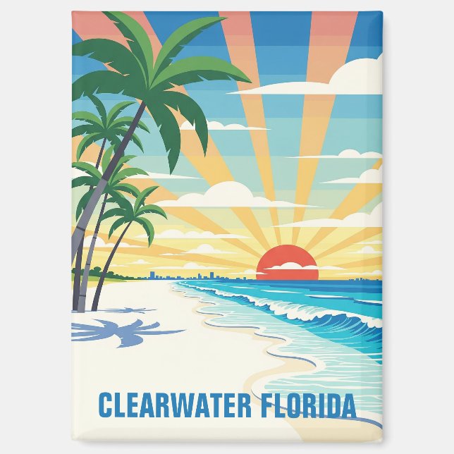 Clearwater Florida Travel Magnet (Front)