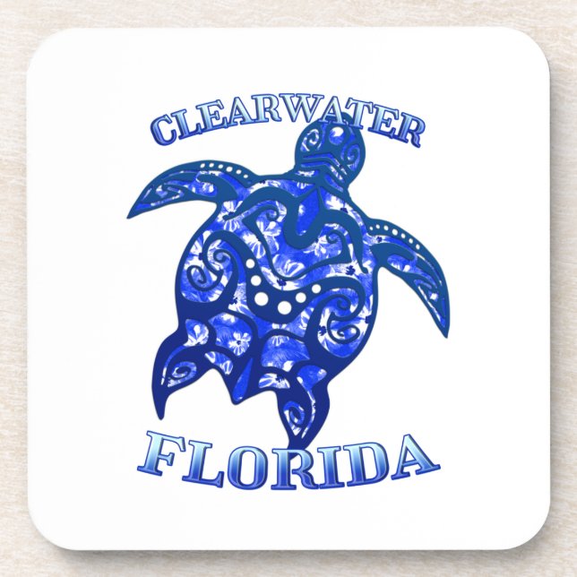 Clearwater Florida Vacation Tribal Turtle Coaster (Front)