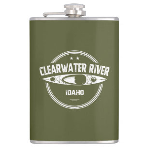Clearwater River Idaho Kayaking Hip Flask