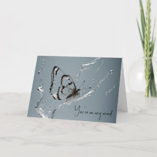Clearwing Butterfly Thinking of You Card