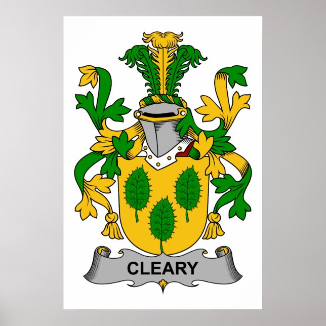 Cleary Family Crest Poster (Front)