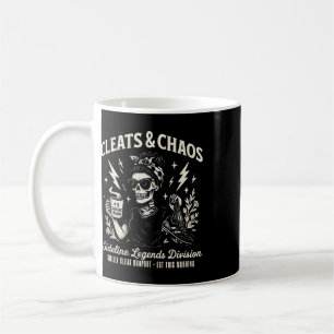 Cleats And Chaos Skeleton Soccer Mom Funny Sidelin Coffee Mug