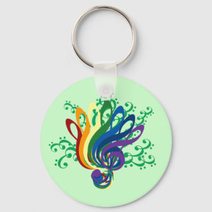 Clef Bouquet Keychain