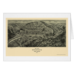 Clef de voûte, carte panoramique de WV - 1911