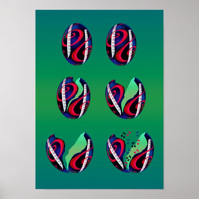 Clef eggs are hatching music! poster (Front)