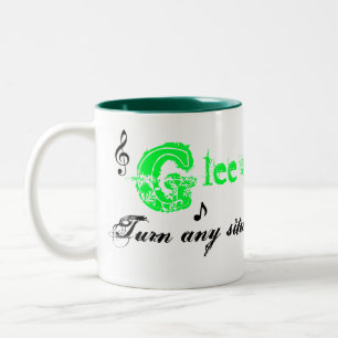 Clef-Note, Music, song... Two-Tone Coffee Mug