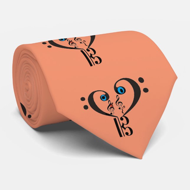 Clef Note Tie-Bass Clef-Treble Clef Tie (Rolled)