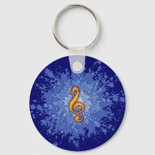 Clef Splat II Keychain
