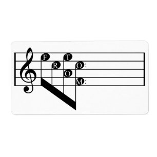 Clef triple de personnel musical à de l'étiquett