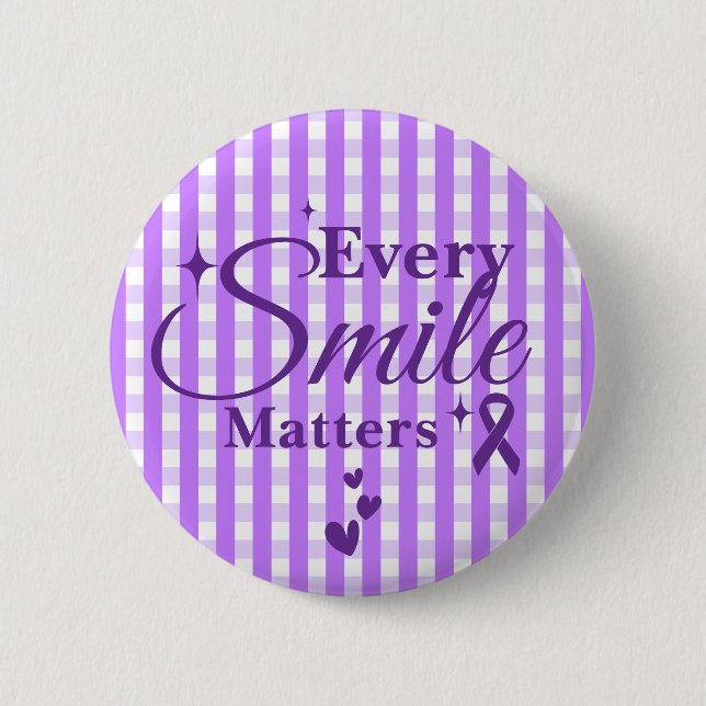 Cleft Lip and Palate Awareness 2 Inch Round Button (Front)