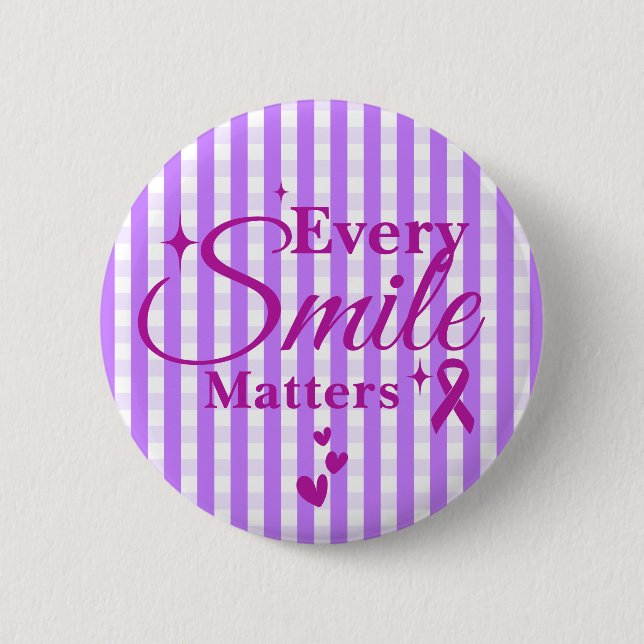 Cleft Lip and Palate Awareness 2 Inch Round Button (Front)