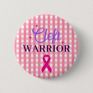 Cleft Lip and Palate Awareness, Cleft Warrior 2 Inch Round Button