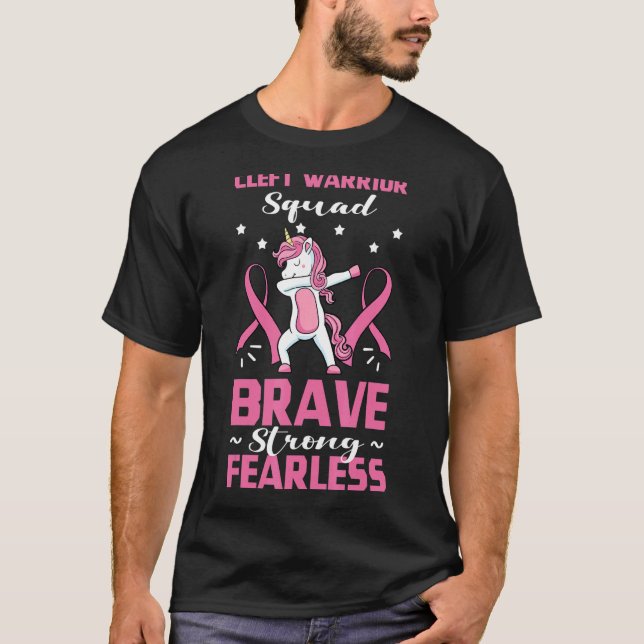Cleft Lip Warrior Squad Palate Pink Awareness Week T-Shirt (Front)