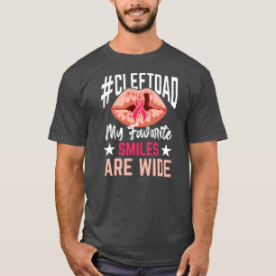 Cleft Palate Lip Dad Smile Strong Awareness  T-Shirt