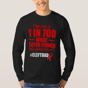Cleft Palate Lip Dad Son Strong Awareness 2 T-Shirt
