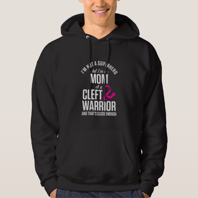 Cleft Palate Lip Mom Hero Cleft Strong Awareness Hoodie (Front)