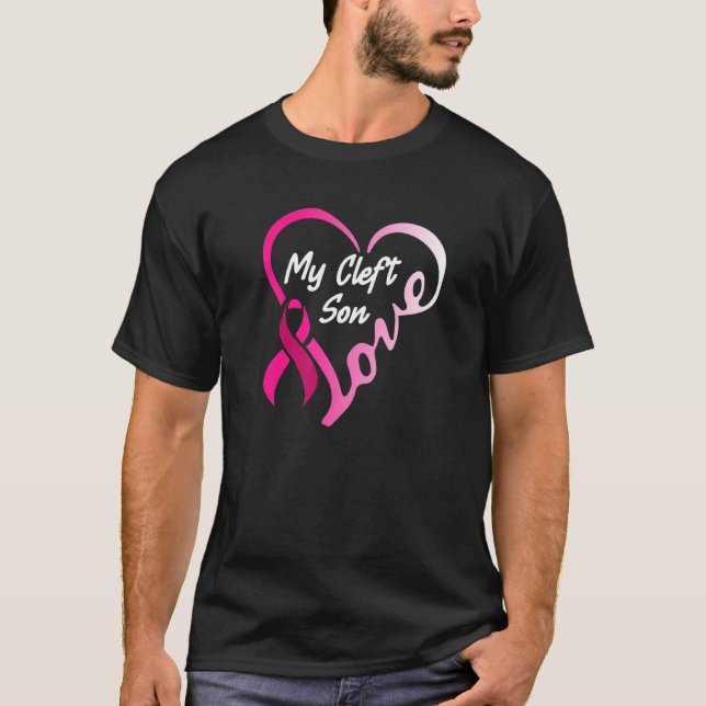 Cleft Palate Lip Son Strong Awareness T-Shirt (Front)