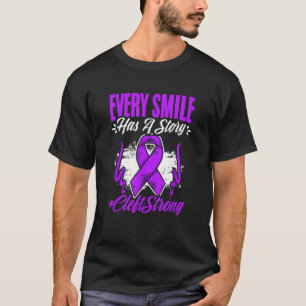 Cleft Strong Cleft Warrior Cleft Craniofacial Awar T-Shirt