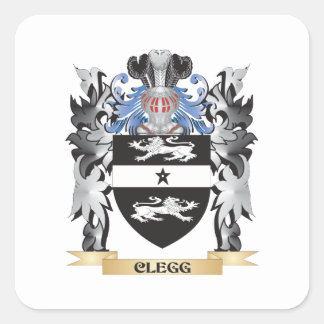 Clegg Coat of Arms - Family Crest Square Sticker