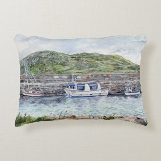 Cleggan Harbor, Connemara, Ireland Cushion design