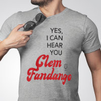 Clem Fandango Funny TV Quote Red