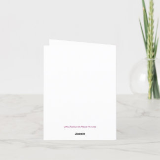 Clemantis Flower Encouragement Thank You Card