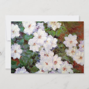 Clematis, 1887 painting by Monet, Card