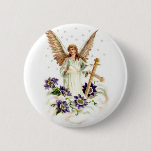 clematis 2 inch round button