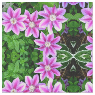 Clematis and Oregano Fabric