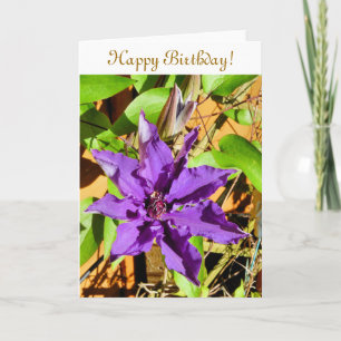 CLEMATIS CARD