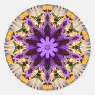 CLEMATIS CLASSIC ROUND STICKER