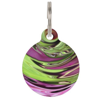 Clematis Eye Abstract Pet Tag