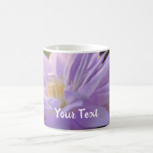 Clematis Flower Personalized Coffee Mug