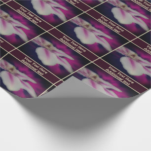 Clematis Flower Petals Personalized Wrapping Paper