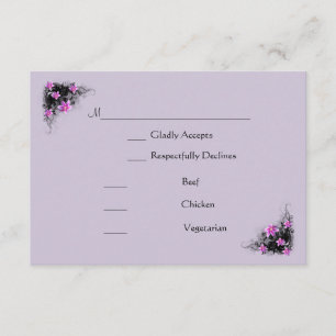 Clematis Flower rsvp card