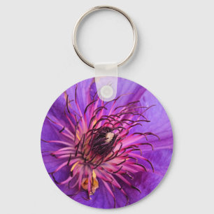 CLEMATIS KEYCHAIN