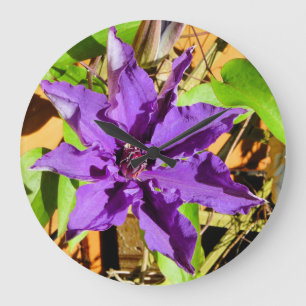 CLEMATIS LARGE CLOCK