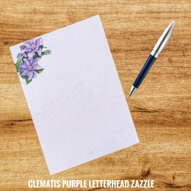 Clematis Purple  Letterhead (Creator Uploaded)