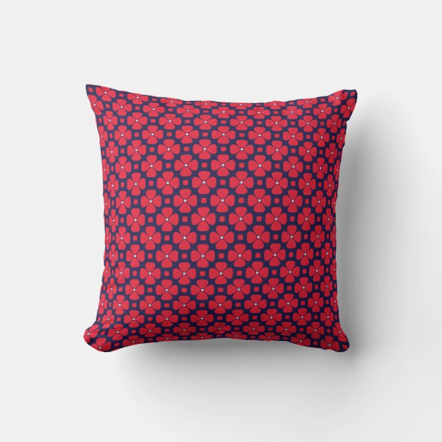 Clematis Throw Pillow (Front)