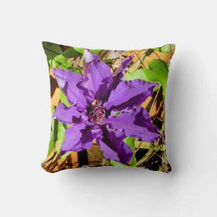 CLEMATIS THROW PILLOW
