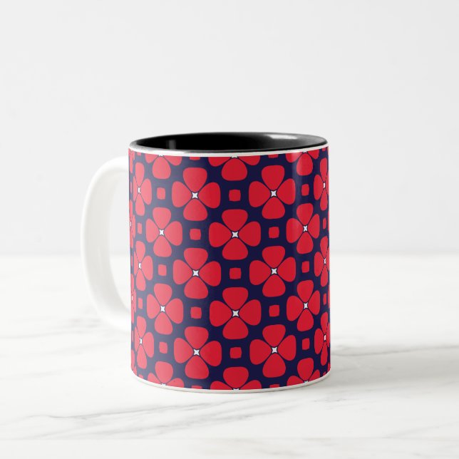 Clematis Two-Tone Coffee Mug (Front Left)