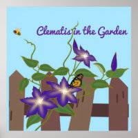 Clematis Vine in the Garden