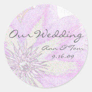 Clematis Wedding Envelope Seal