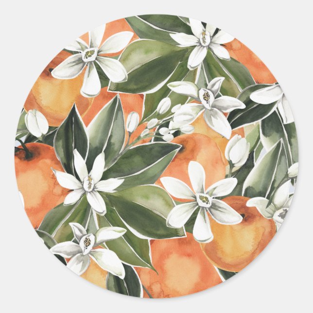 Clementine Baby Shower envelope seal (Front)