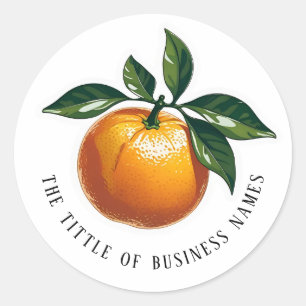 Clementine classic round sticker