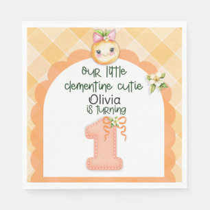 Clementine cutie - napkin for babies first year