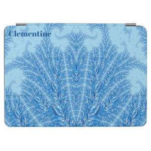 CLEMENTINE ~ FEATHERS ~ FRACTAL ~Blue Shades ~ iPad Air Cover