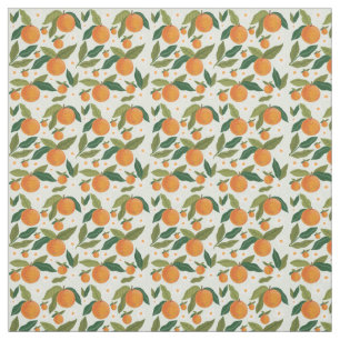 Clementine Grove Botanical Pattern with Green  Fabric