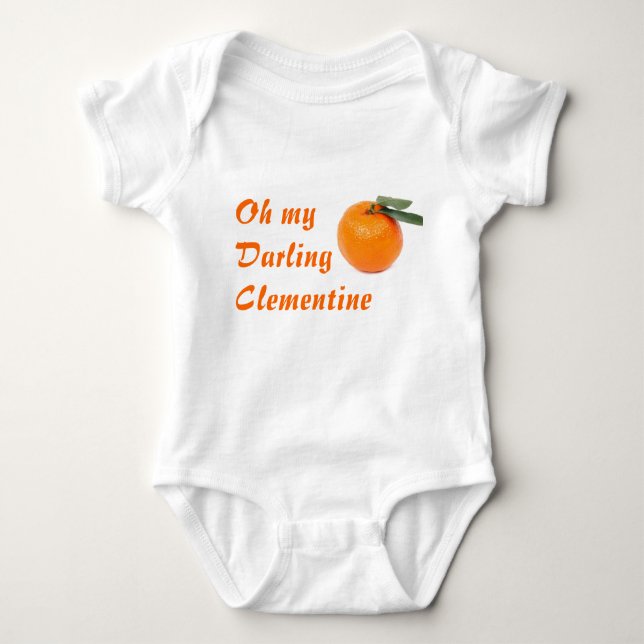 Clementine infant bodysuit creeper (Front)